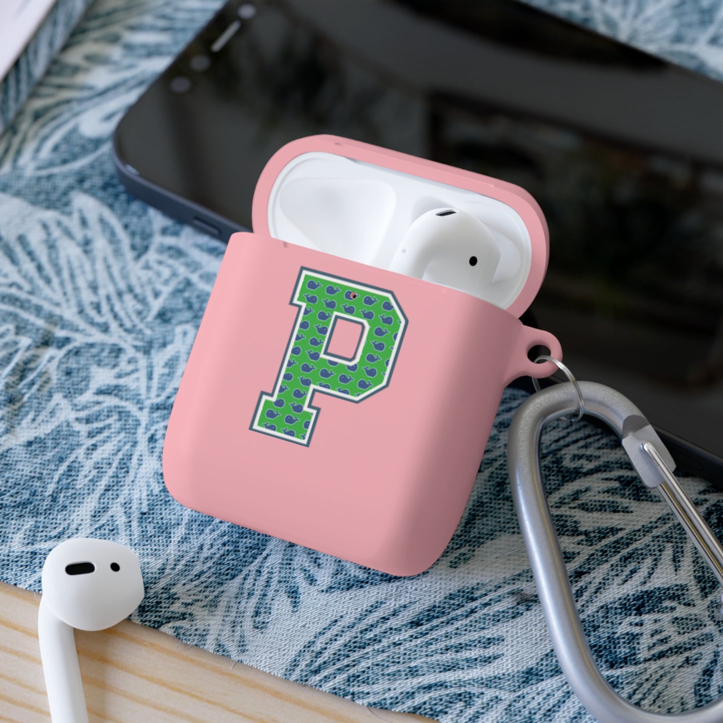Preppy Letter P AirPods Case Cover