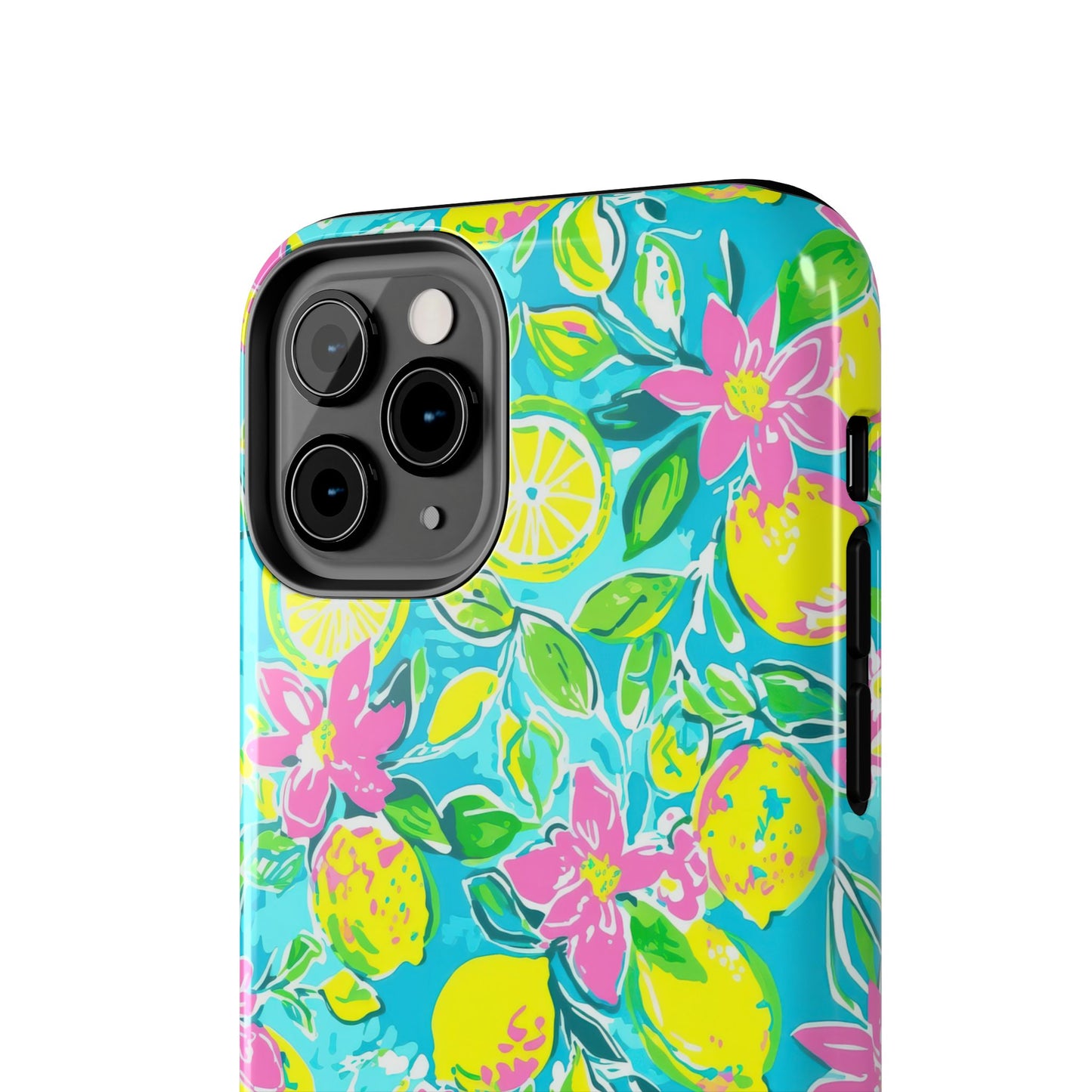 Lemon Floral Tough Phone Case