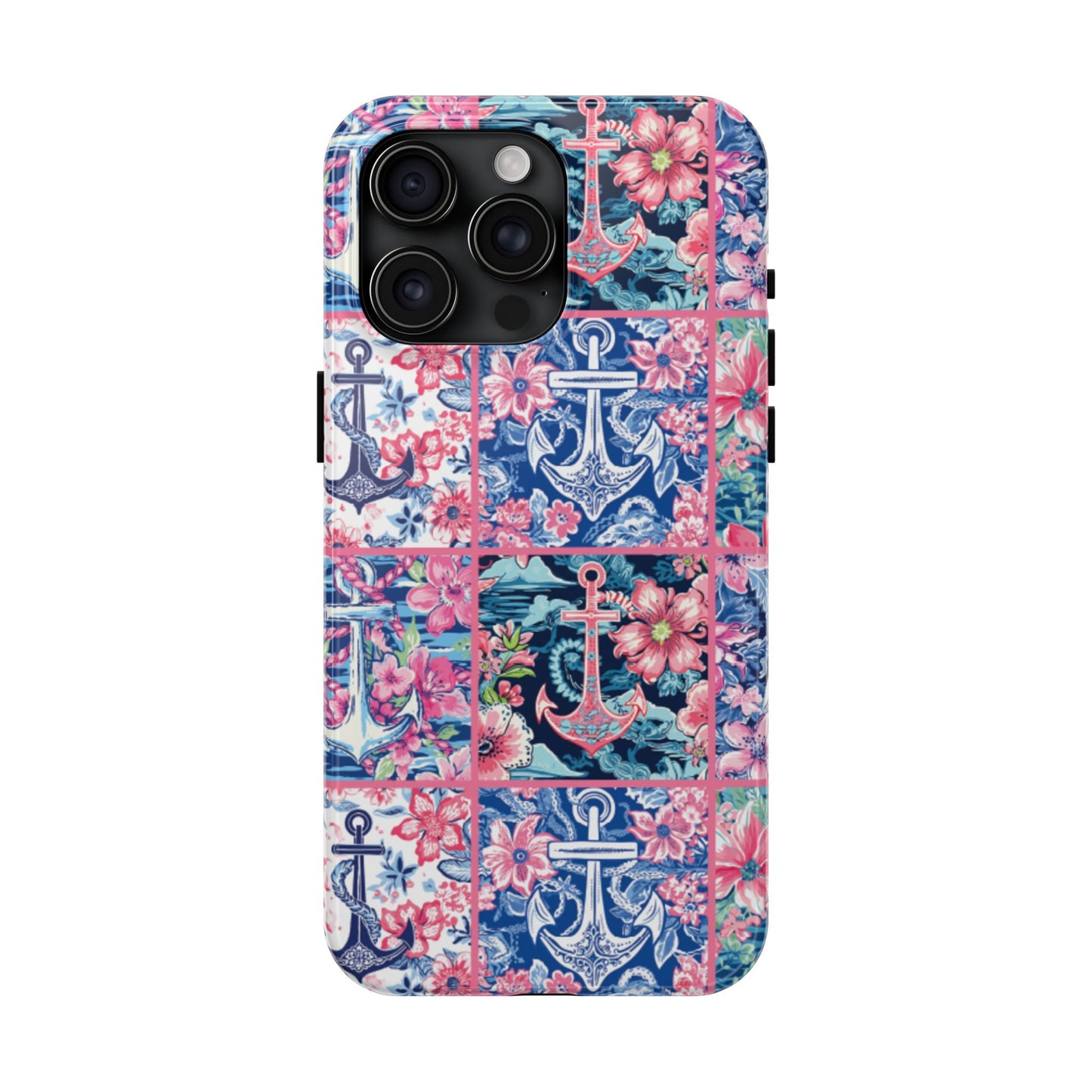 Floral Anchors Tough Phone Case