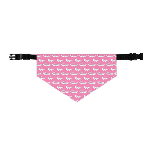 Pink Gators Pet Bandana Collar