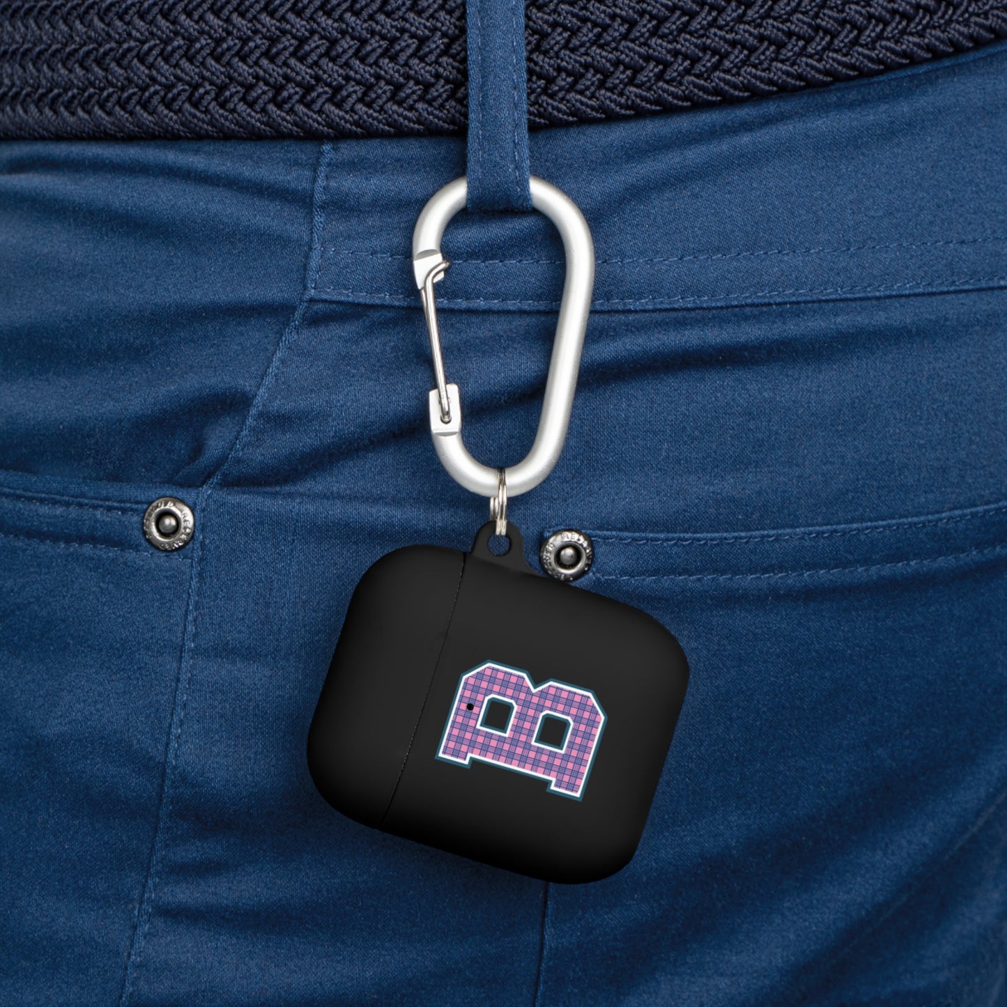 Preppy Letter B AirPods Case Cover
