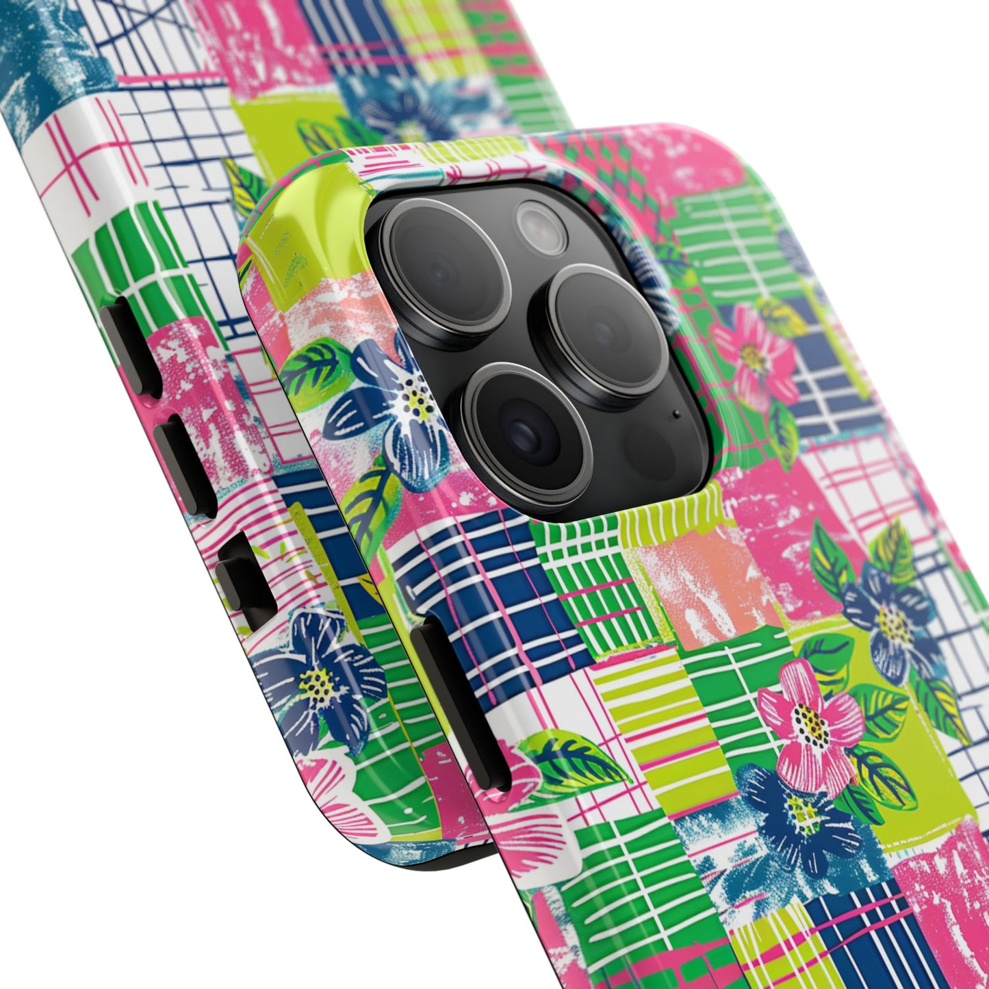 Tropical Madras Tough Phone Case