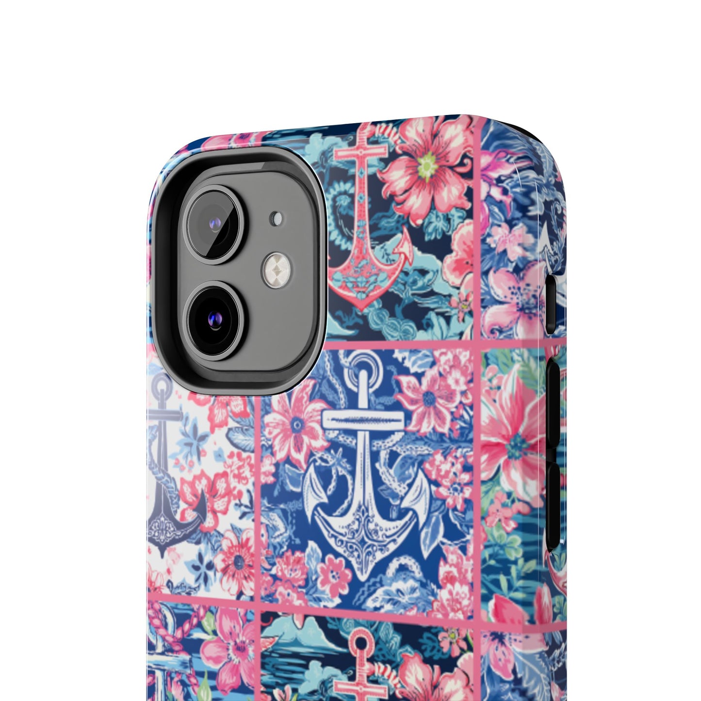 Floral Anchors Tough Phone Case