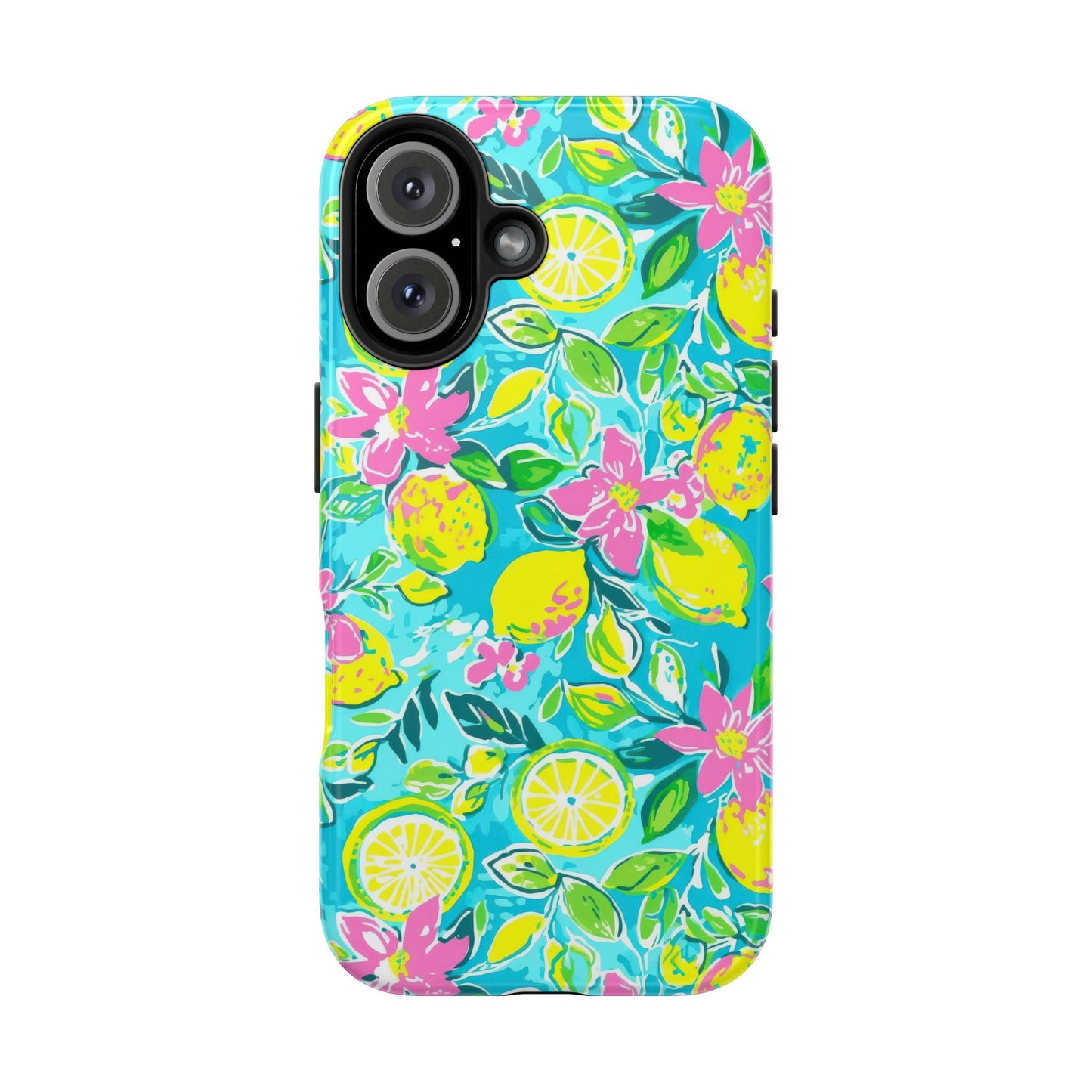 Lemon Floral Tough Phone Case