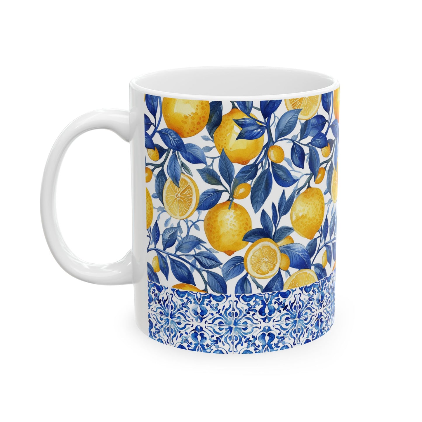 Lemons & Tiles Ceramic Mug