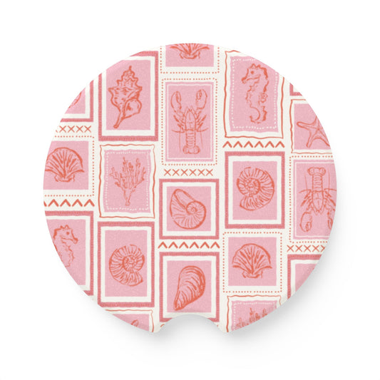 Marine Life Soapstone Car Coaster
