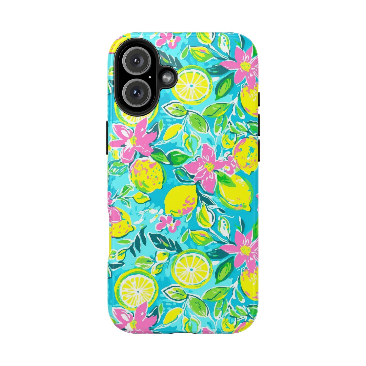 Lemon Floral Tough Phone Case