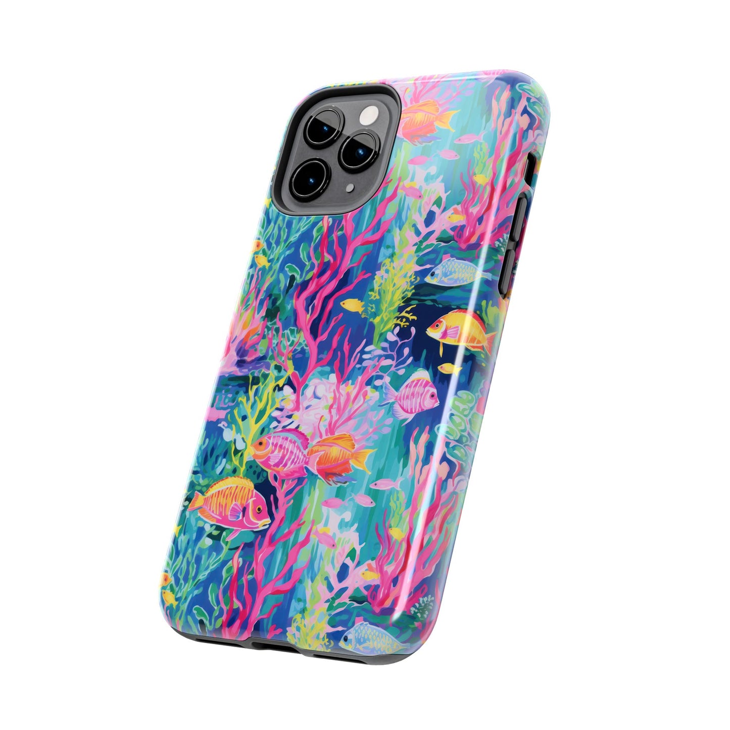 Watercolor Fish Tough Phone Case