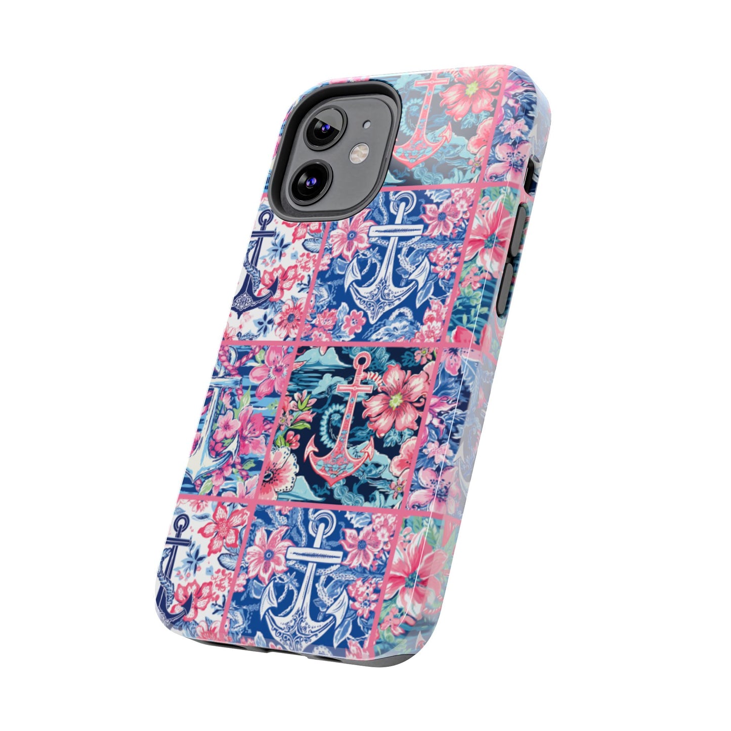Floral Anchors Tough Phone Case