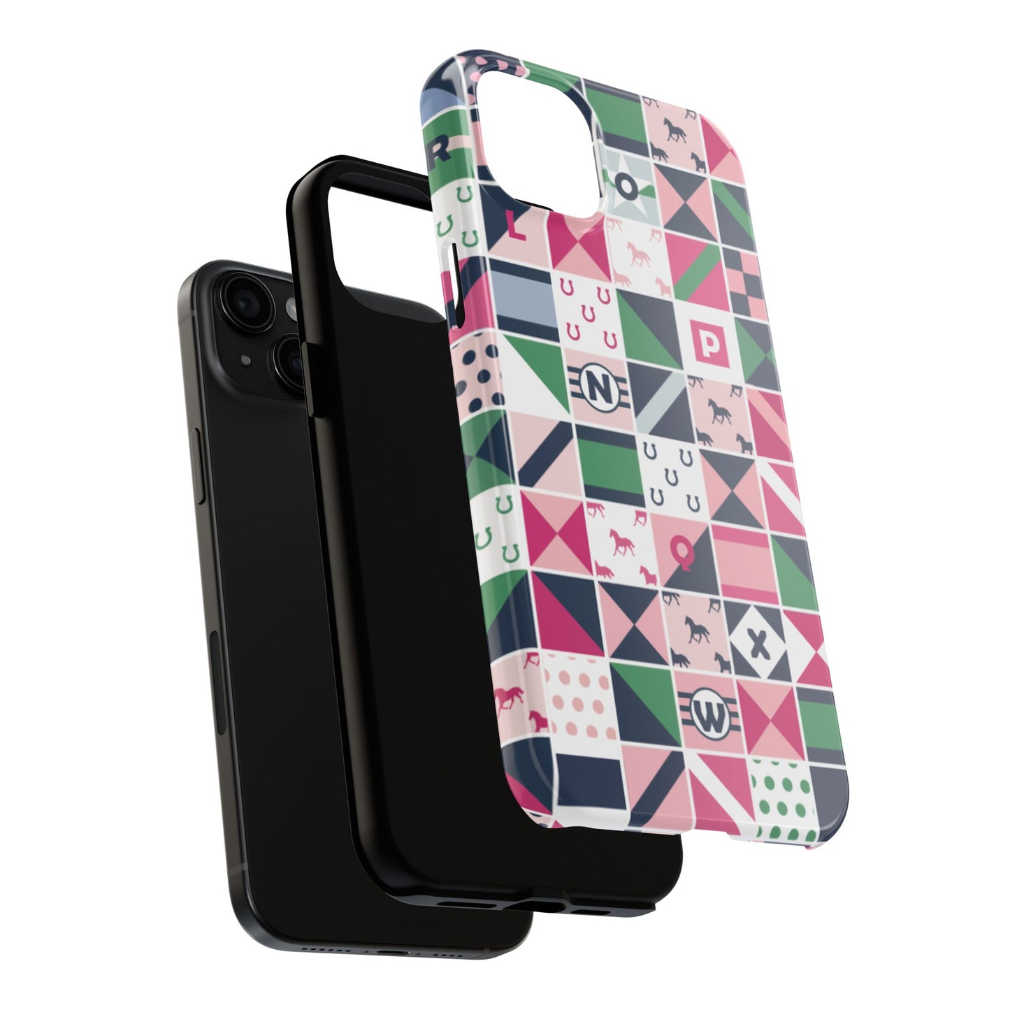 Equestrian Patchwork Tough Phone Case