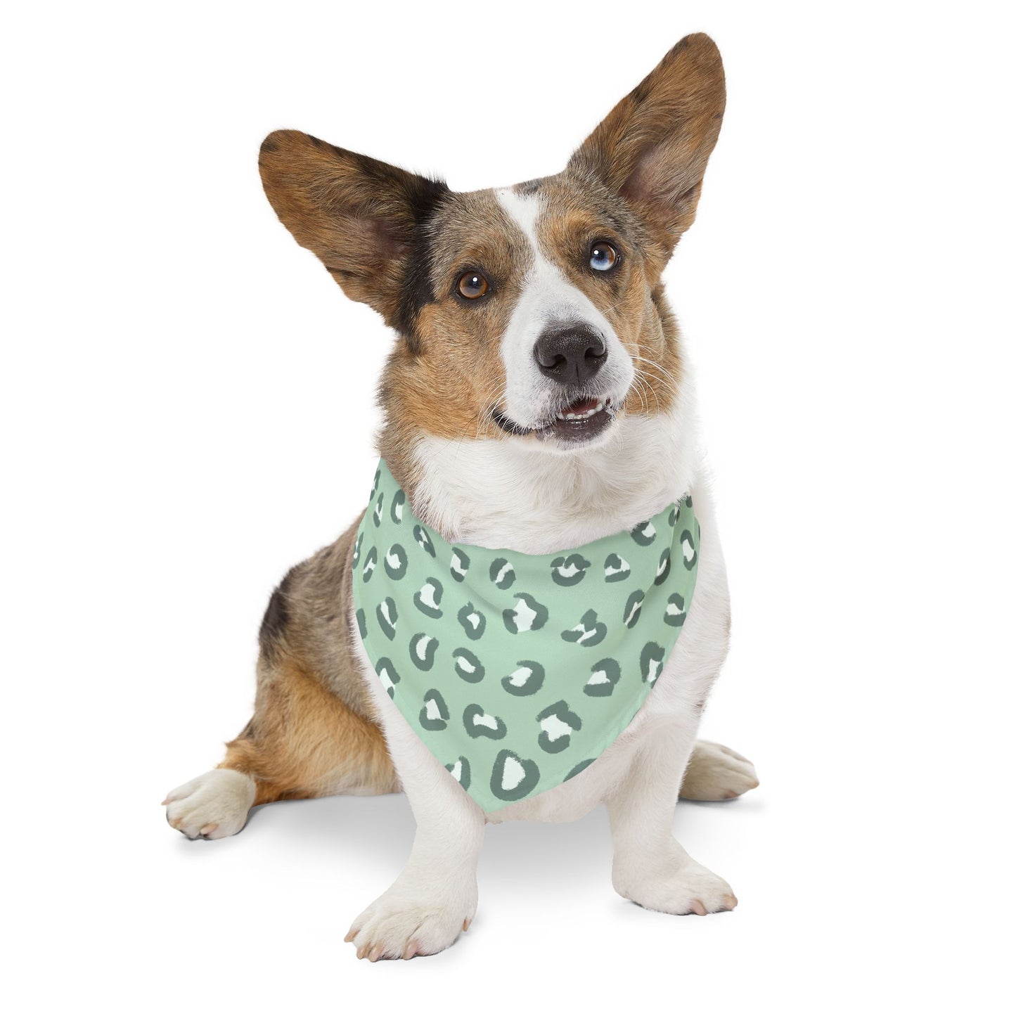 Pastel Leopard Pet Bandana Collar