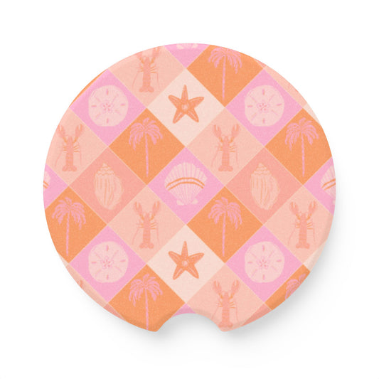 Bright Beach Soapstone Car Coaster