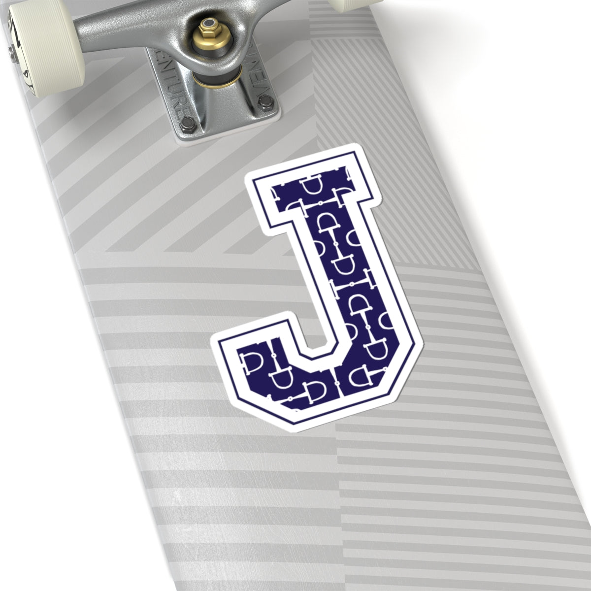 Equestrian Letter J Kiss Cut Sticker