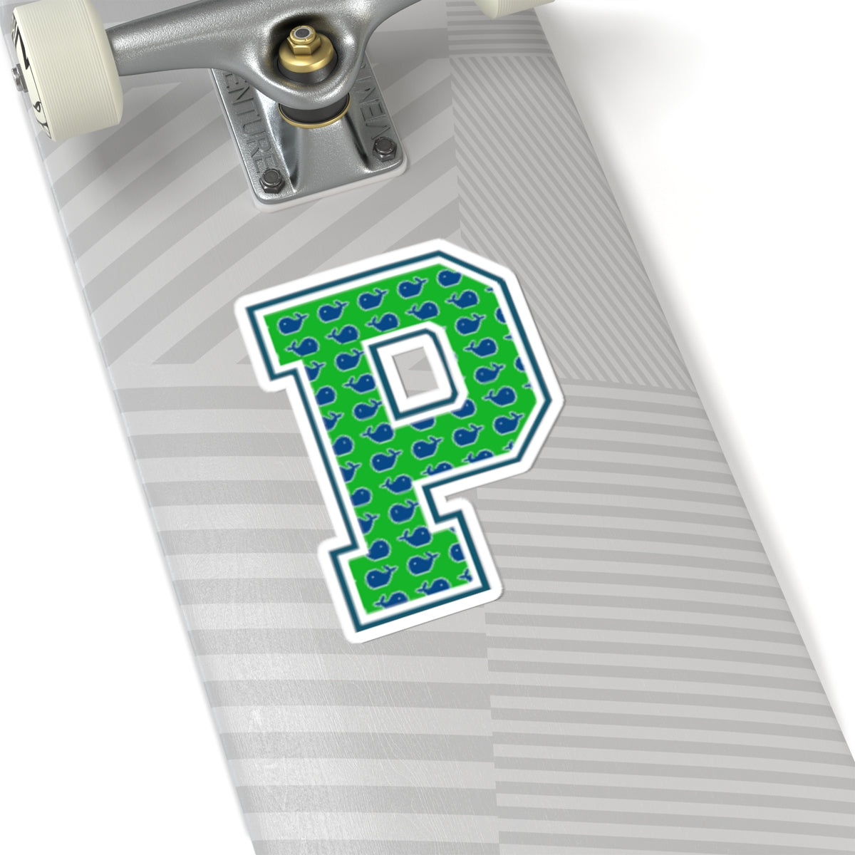 Preppy Letter P Kiss Cut Sticker