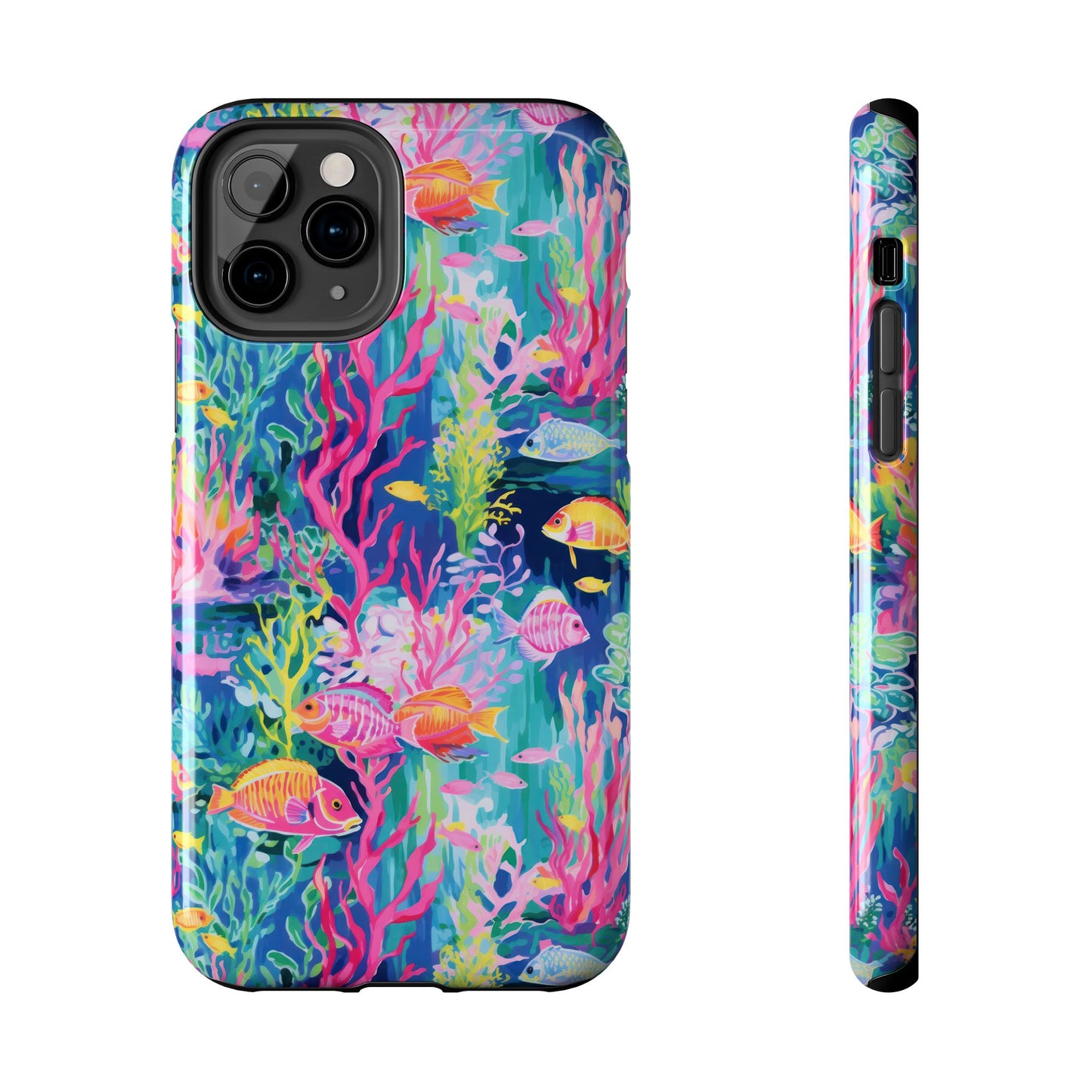 Watercolor Fish Tough Phone Case