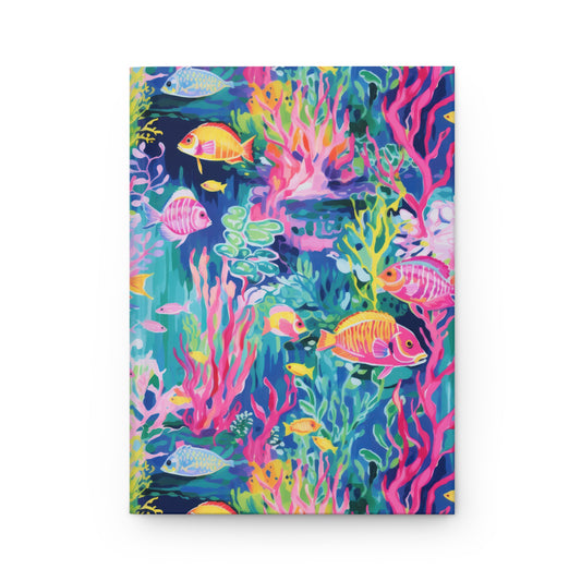 Watercolor Fish Hardcover Journal