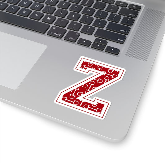 Equestrian Letter Z Kiss Cut Sticker
