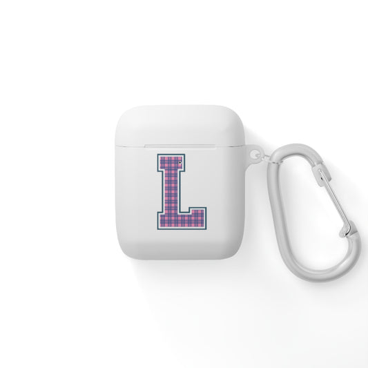 Preppy Letter L AirPods Case Cover