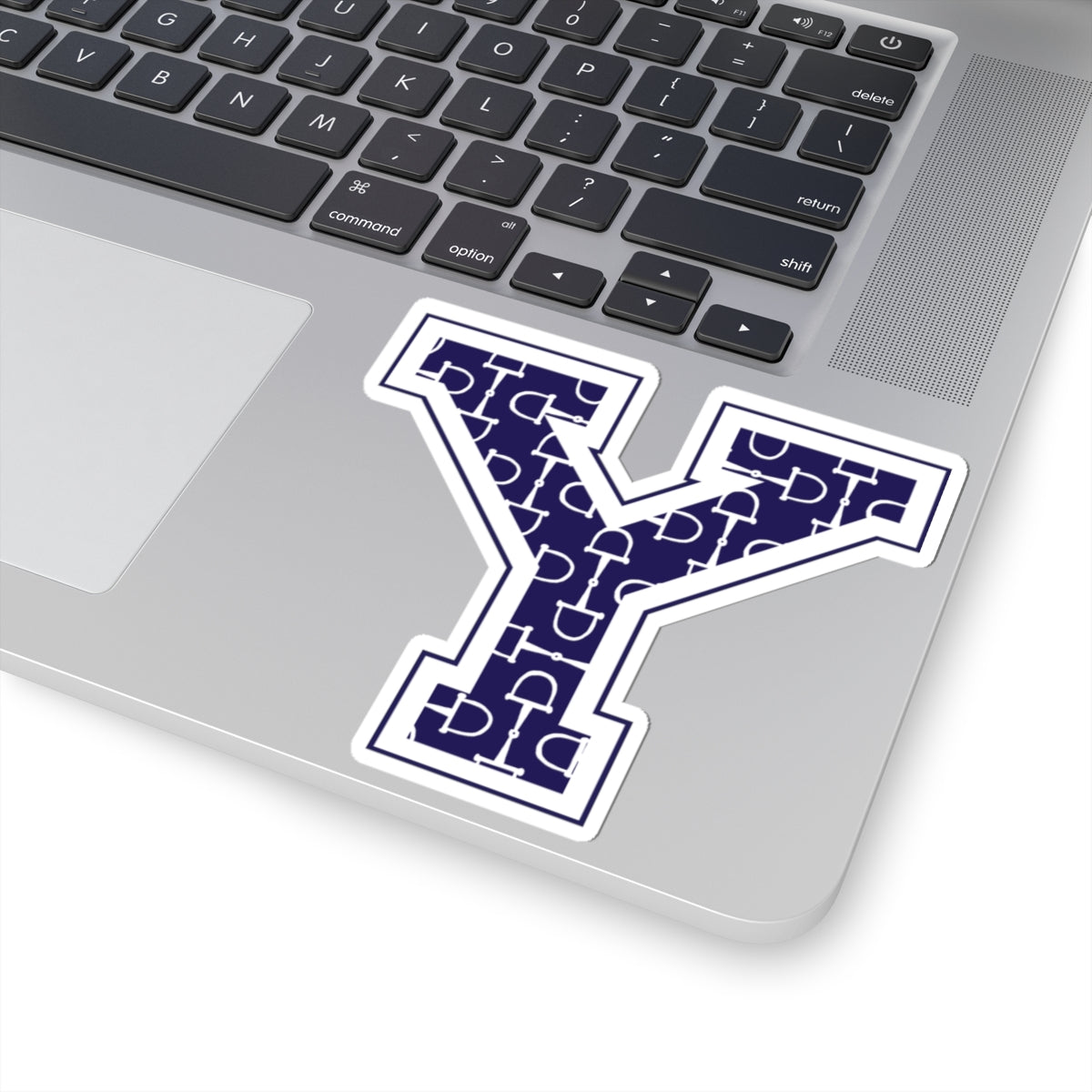 Equestrian Letter Y Kiss Cut Sticker