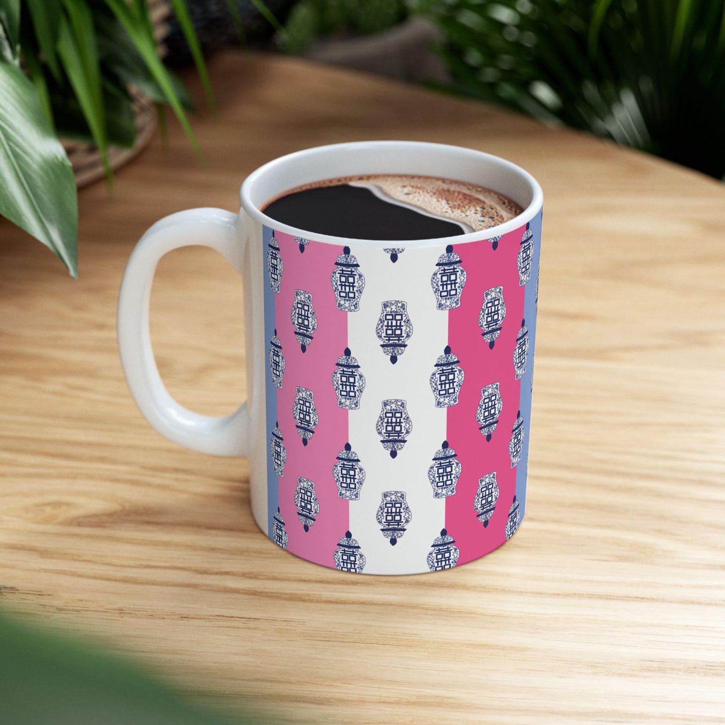 Ginger Jar Stripes Ceramic Mug