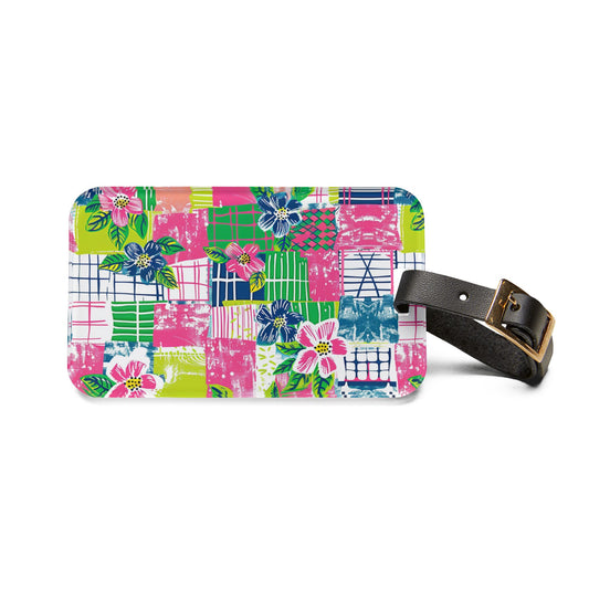 Tropical Madras Luggage Tag