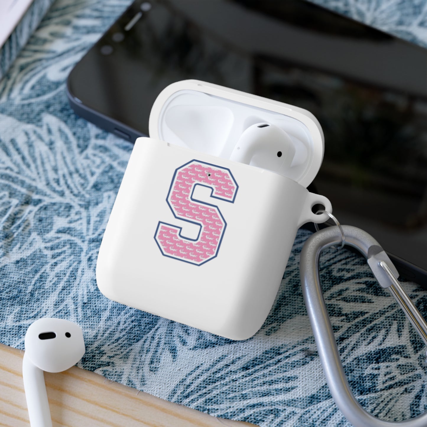 Preppy Letter S AirPods Case Cover