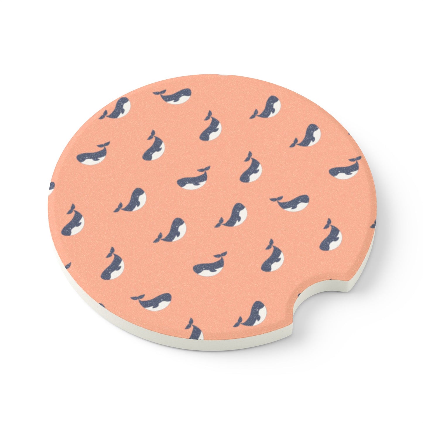 Whimsical Whales Soapstone Car Coaster