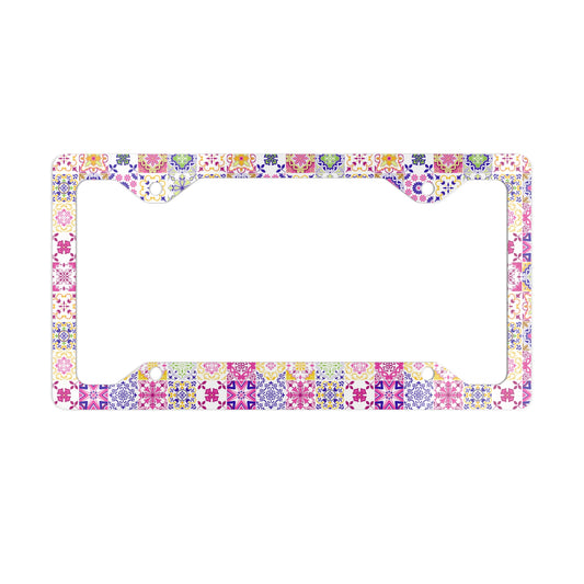 Tiled Metal License Plate Frame