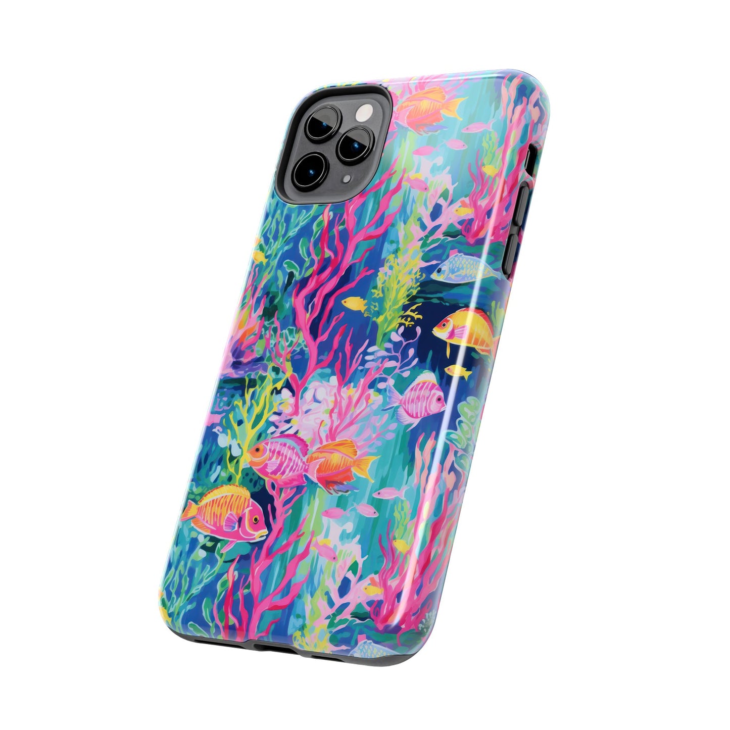 Watercolor Fish Tough Phone Case