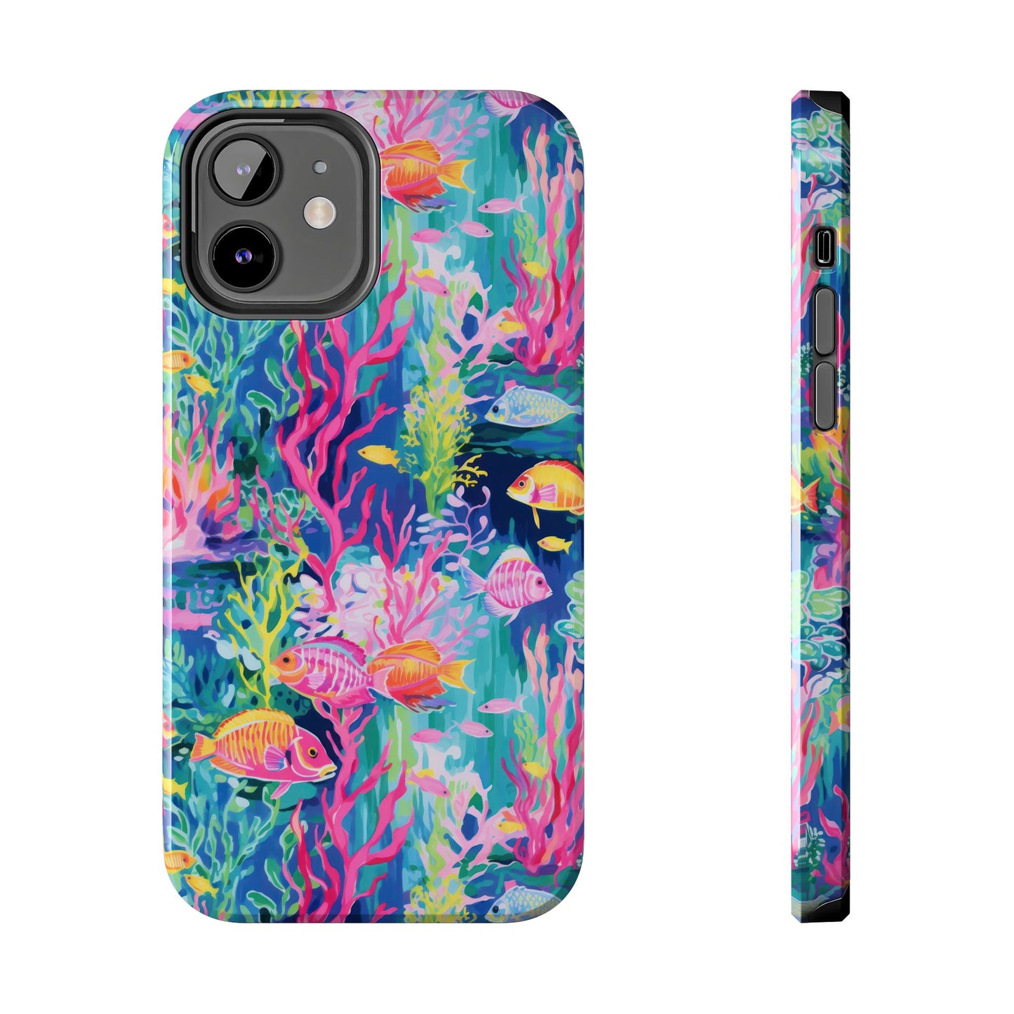 Watercolor Fish Tough Phone Case