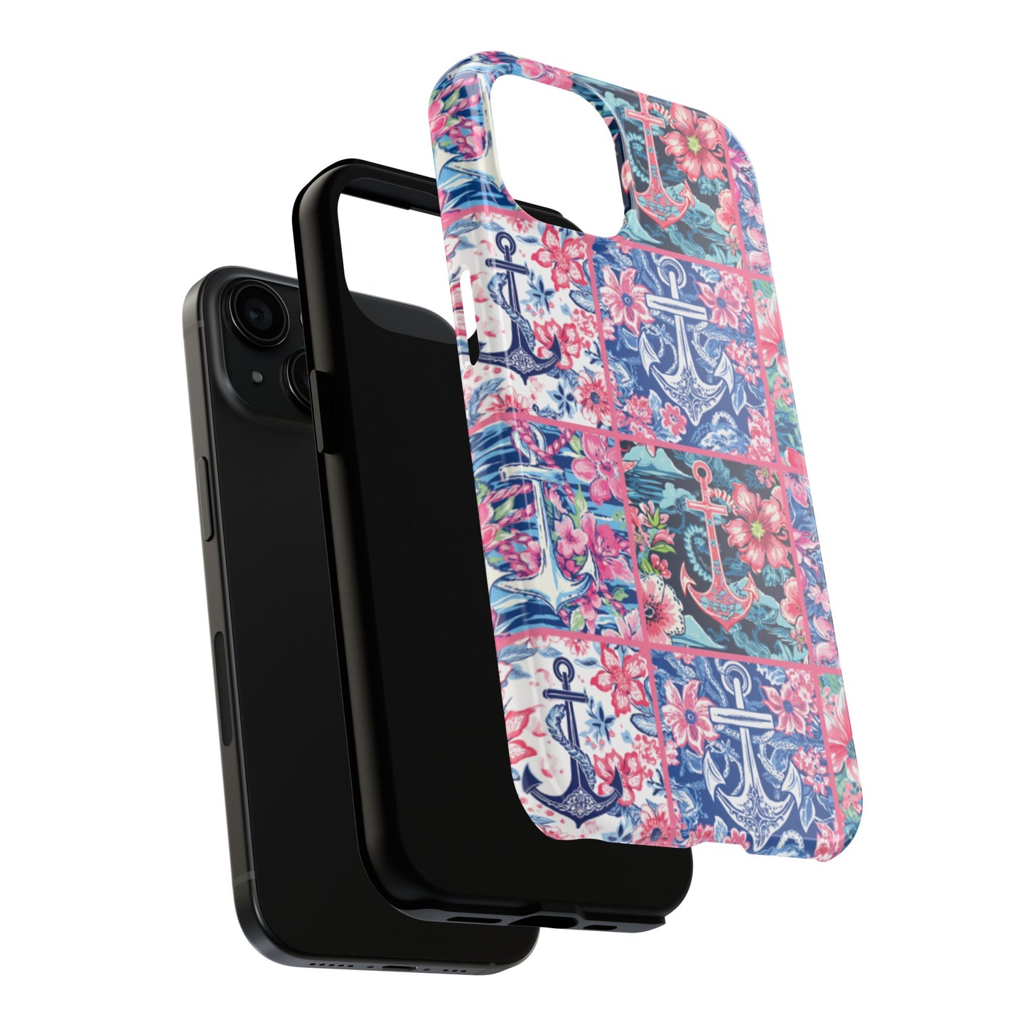 Floral Anchors Tough Phone Case