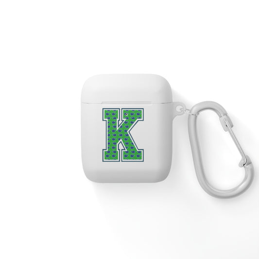 Preppy Letter K AirPods Case Cover