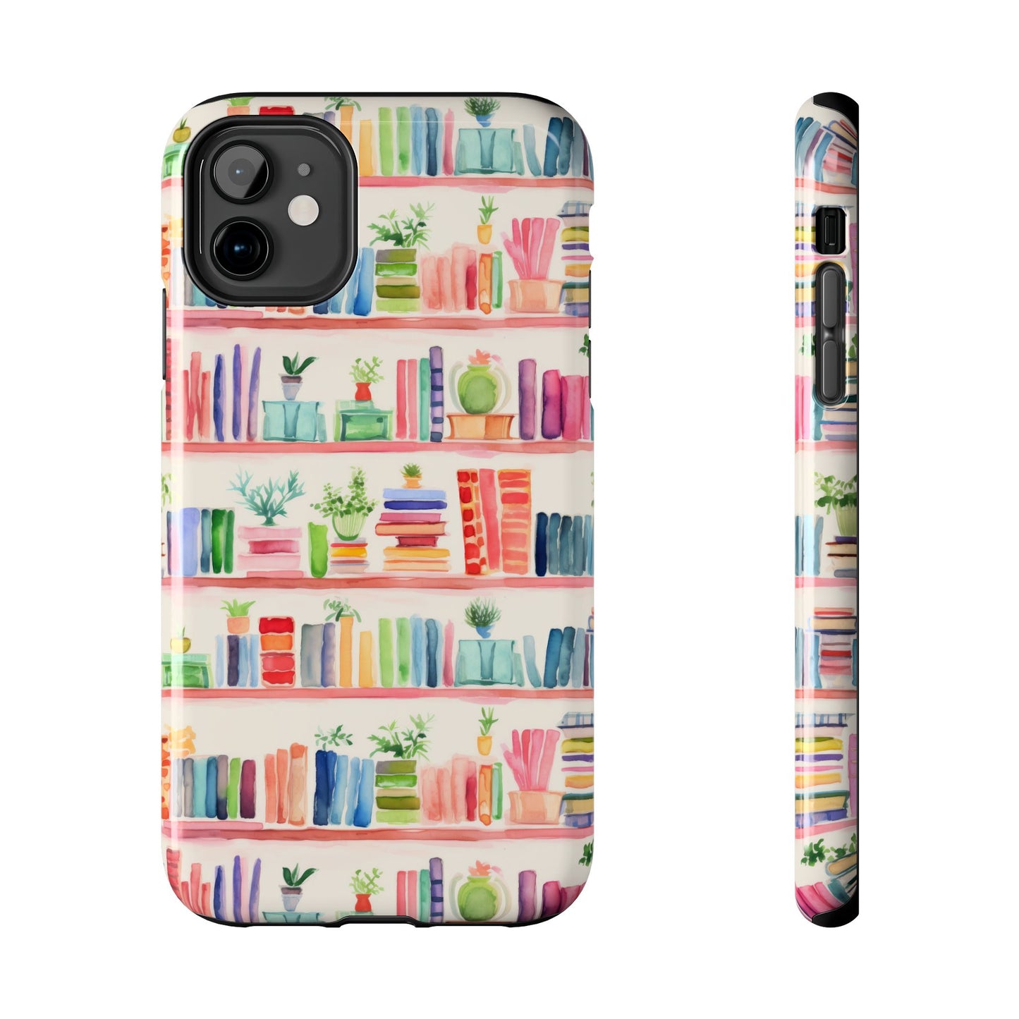 Colorful Bookshelf Tough Phone Cases