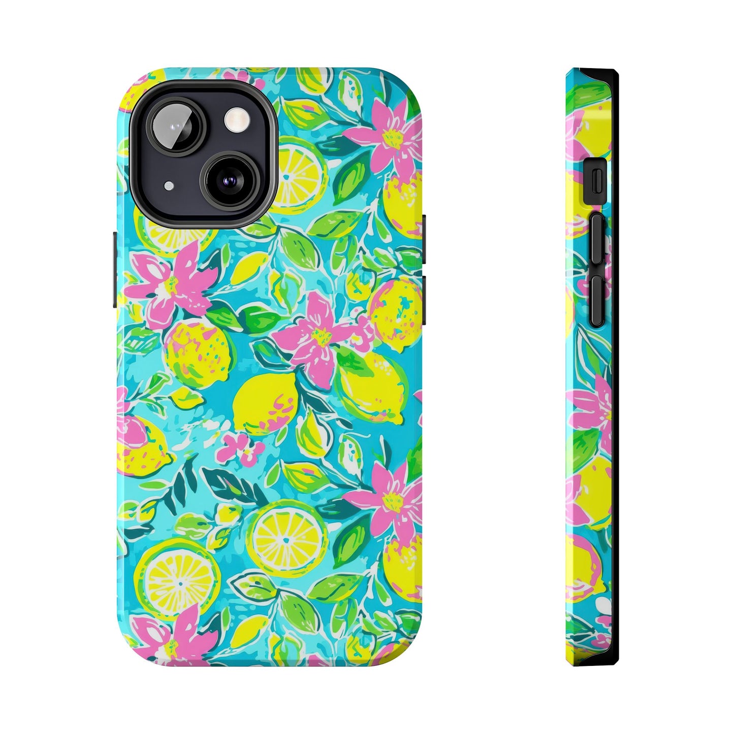 Lemon Floral Tough Phone Case