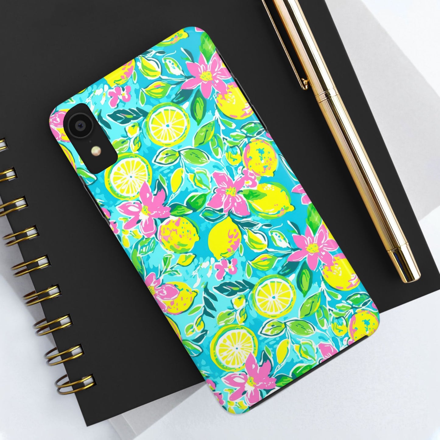 Lemon Floral Tough Phone Case