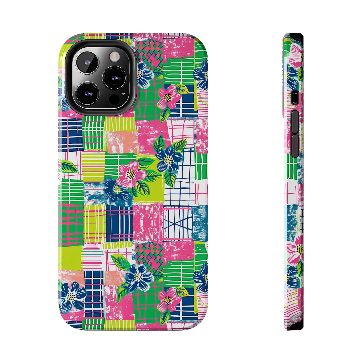 Tropical Madras Tough Phone Case