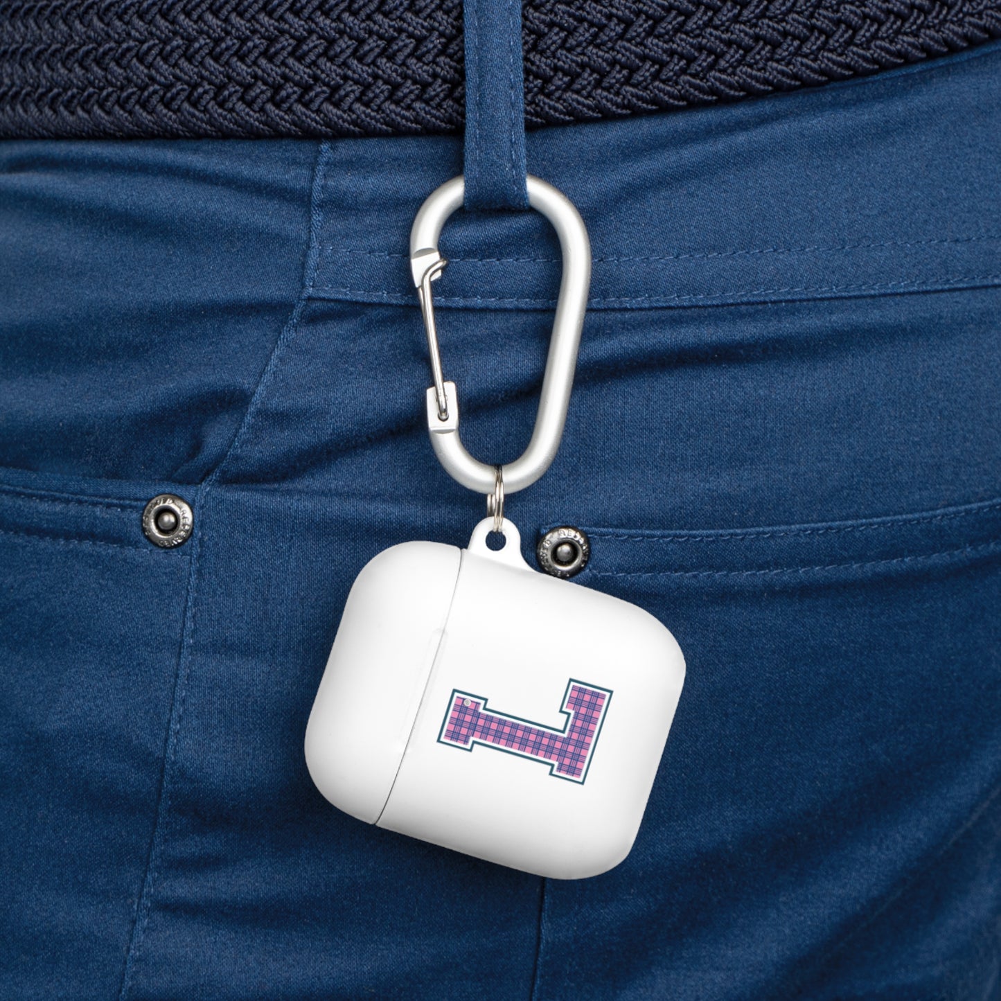 Preppy Letter L AirPods Case Cover