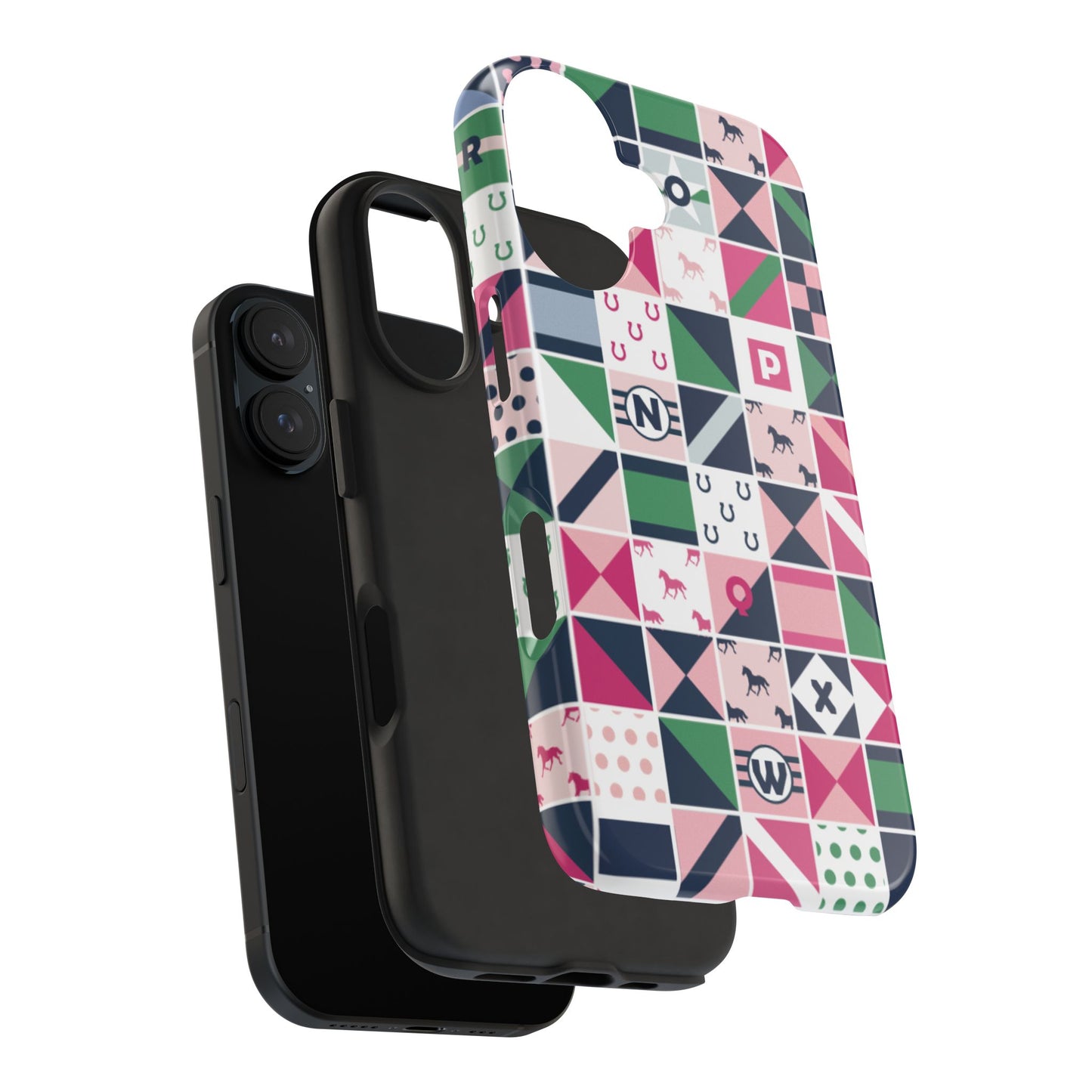 Equestrian Patchwork Tough Phone Case