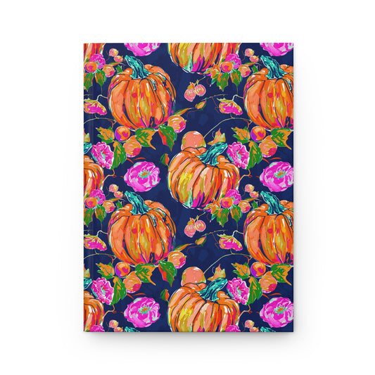 Fall Pumpkins Hardcover Journal