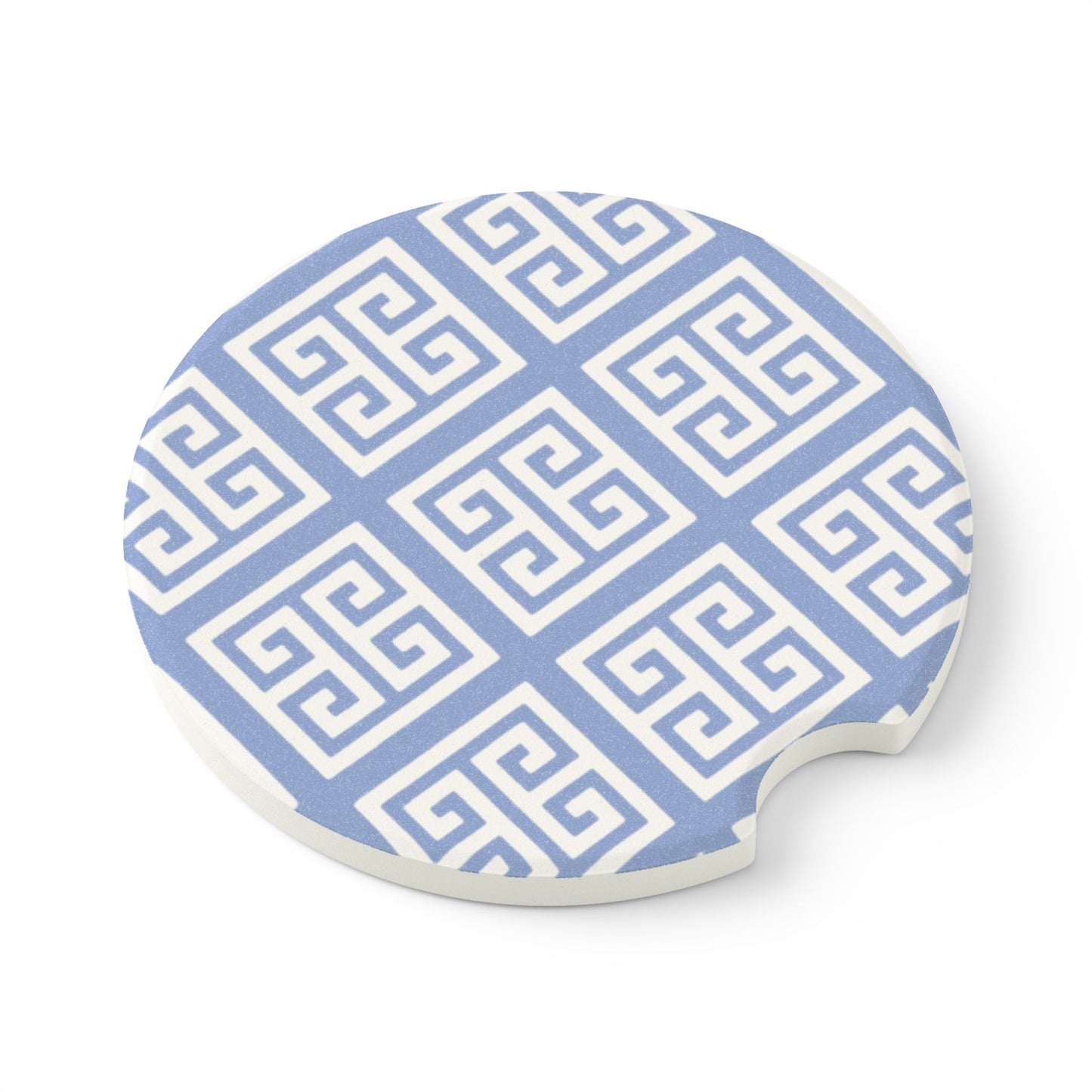 Chinoiserie Blue Soapstone Car Coaster