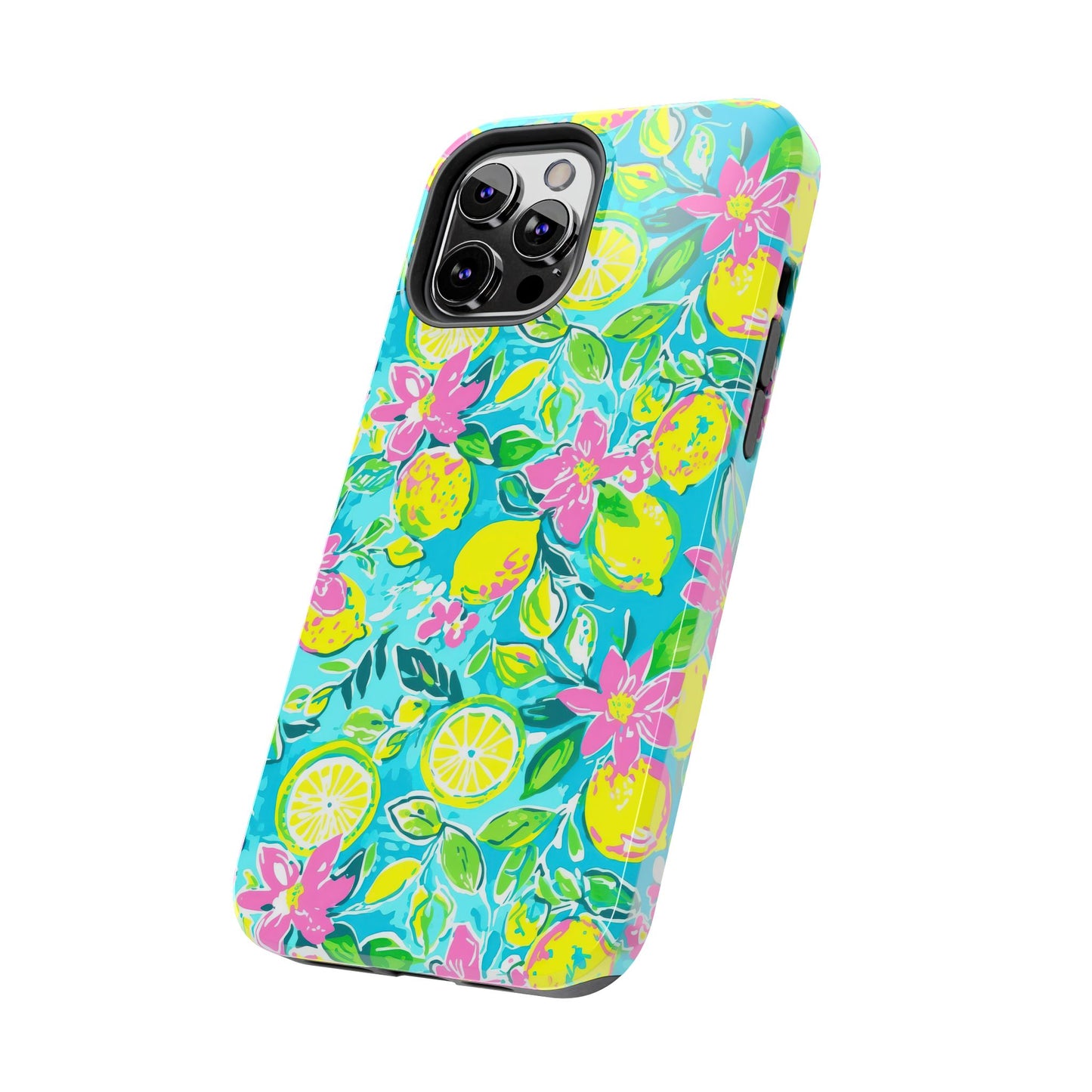 Lemon Floral Tough Phone Case