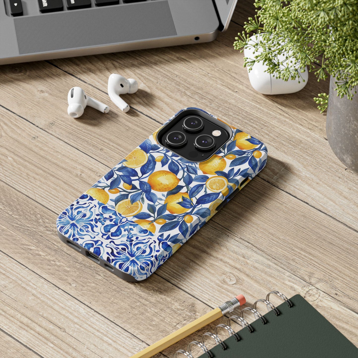 Lemons & Tiles Tough Phone Case