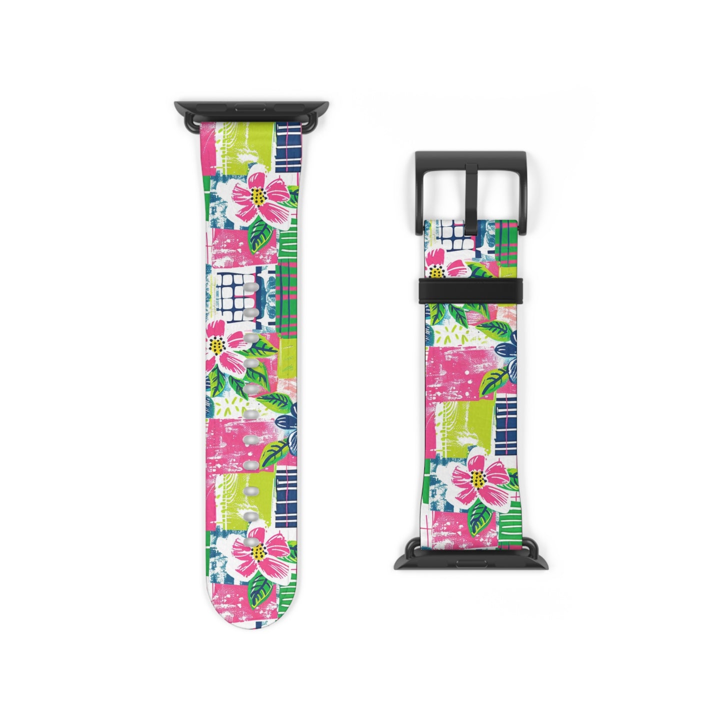 Tropical Madras Watch Band