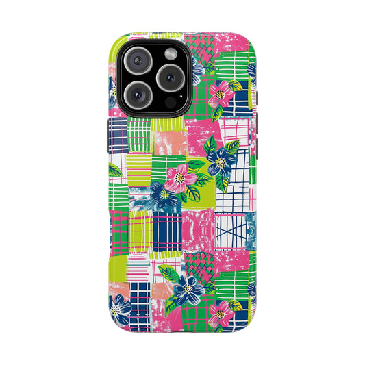 Tropical Madras Tough Phone Case