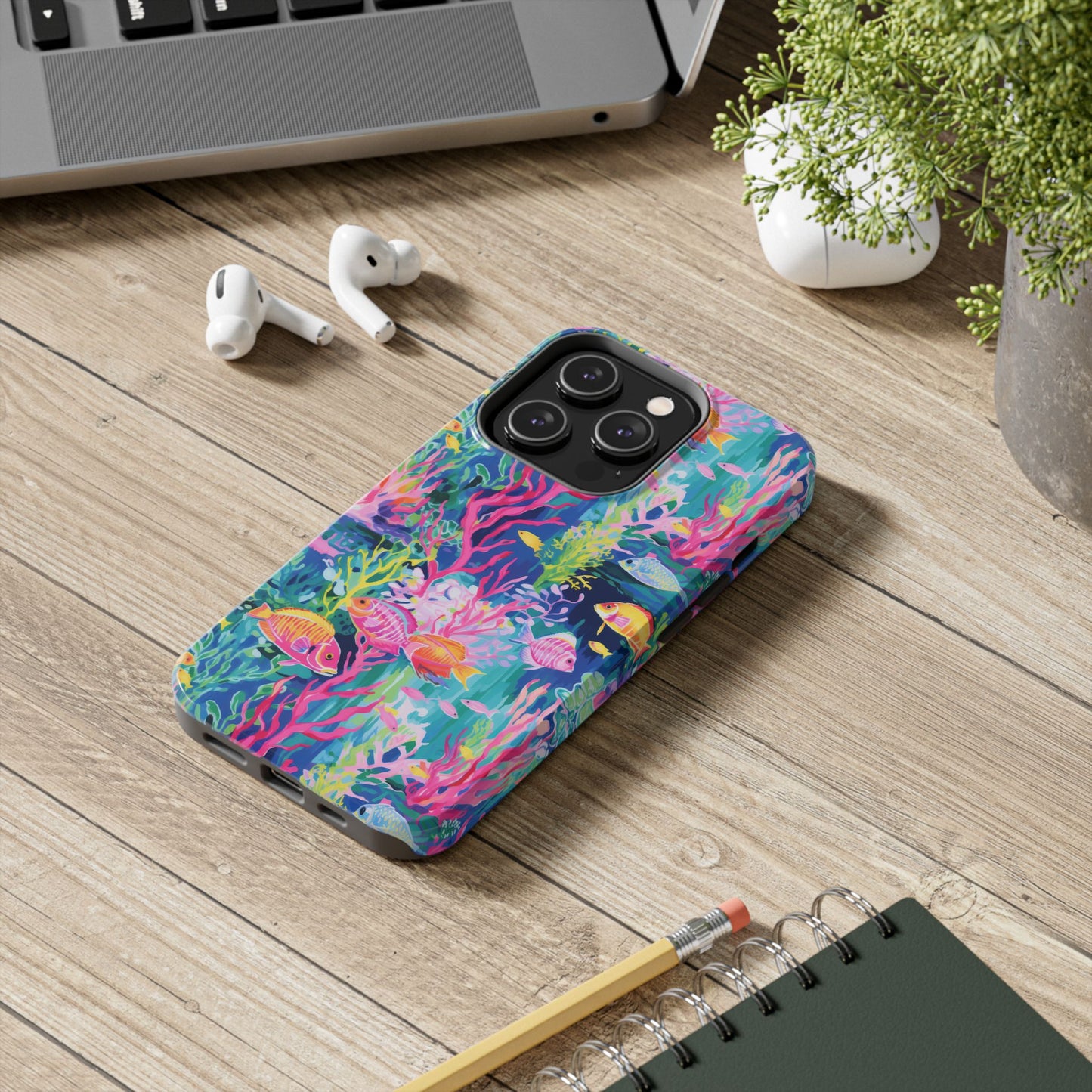 Watercolor Fish Tough Phone Case