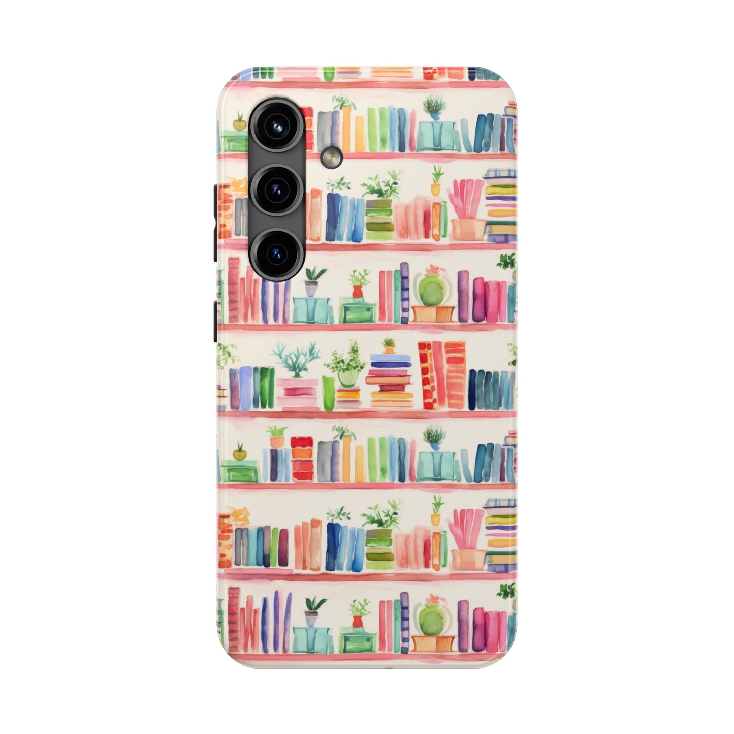Colorful Bookshelf Tough Phone Cases
