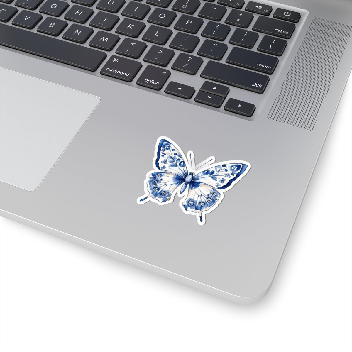 Elegant Blue Butterfly Kiss-Cut Stickers