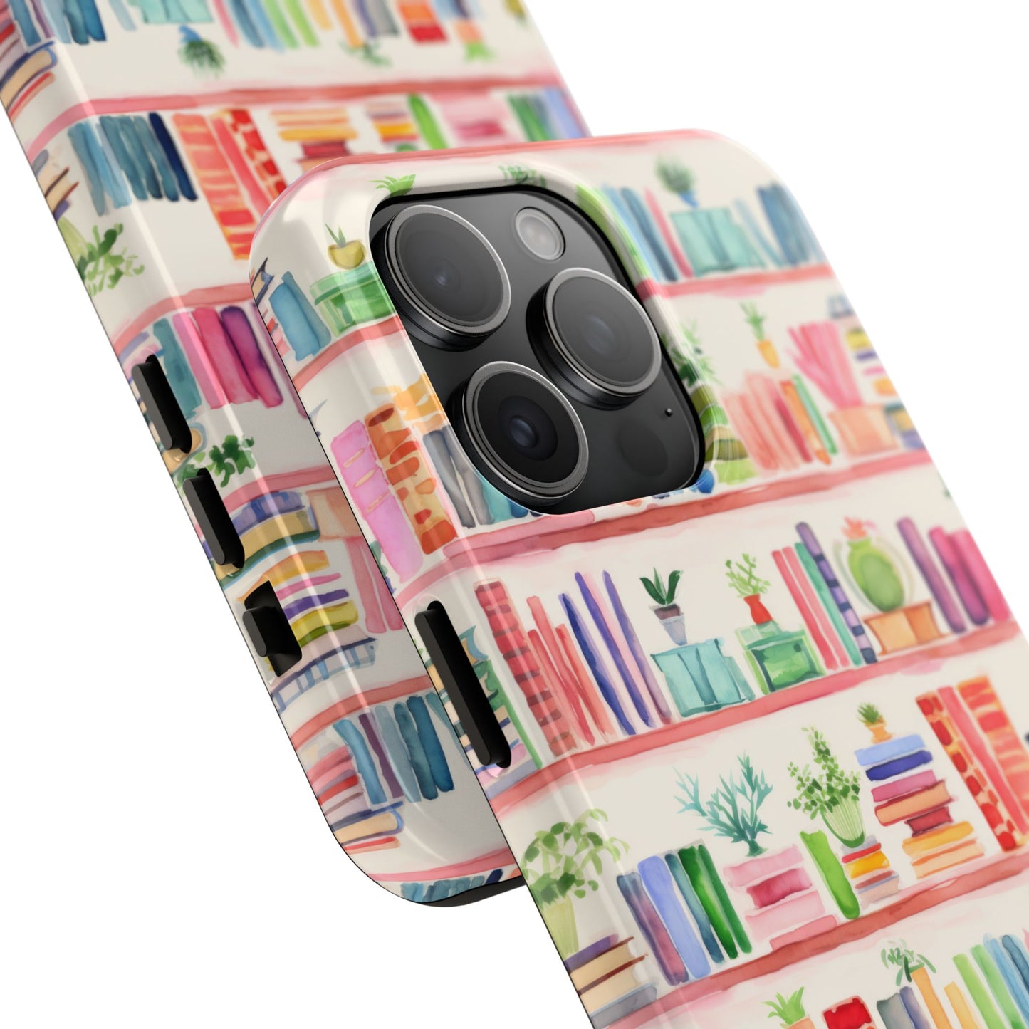 Colorful Bookshelf Tough Phone Cases