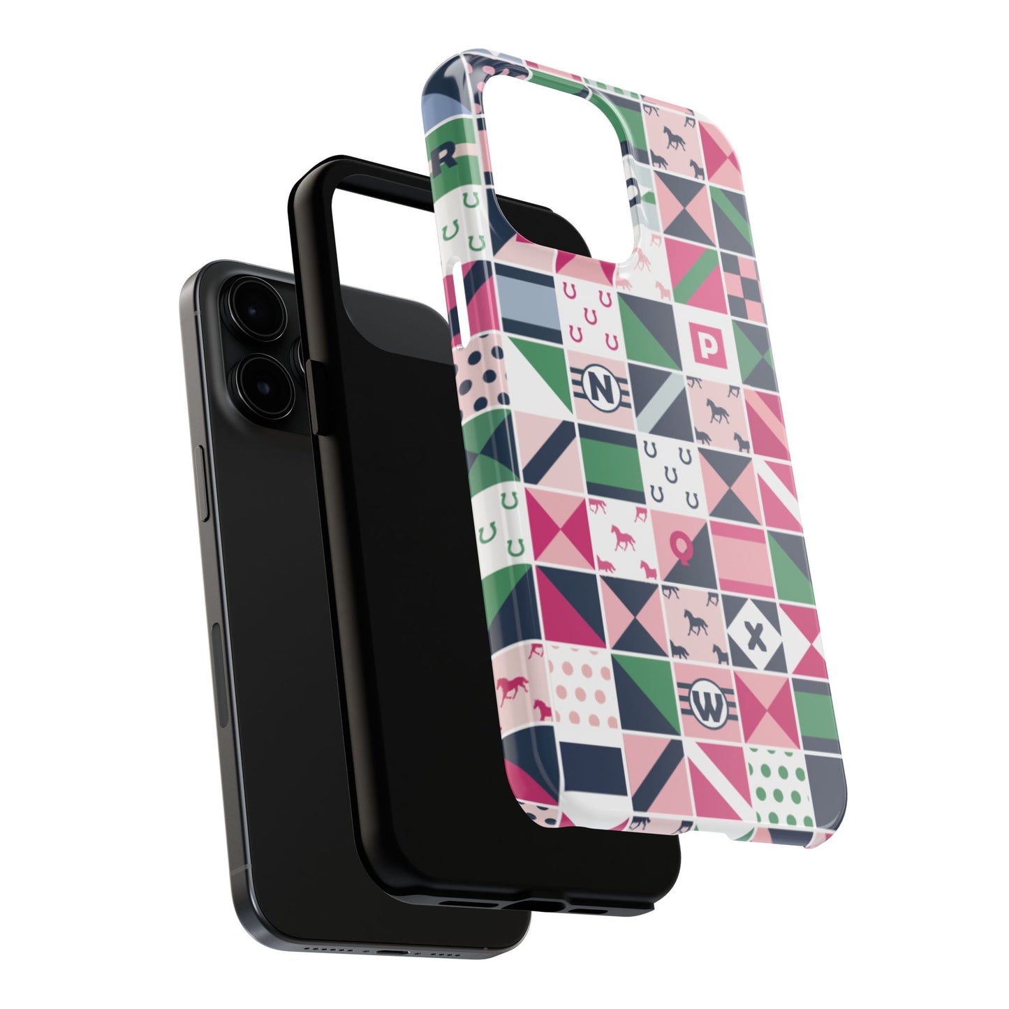 Equestrian Patchwork Tough Phone Case