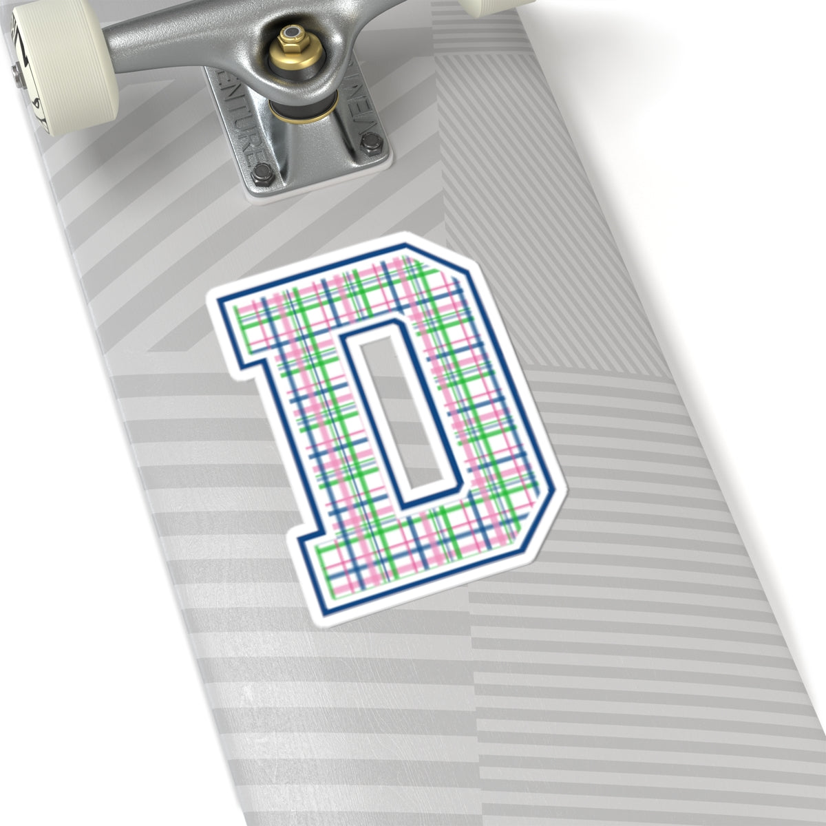 Preppy Letter D Kiss Cut Sticker